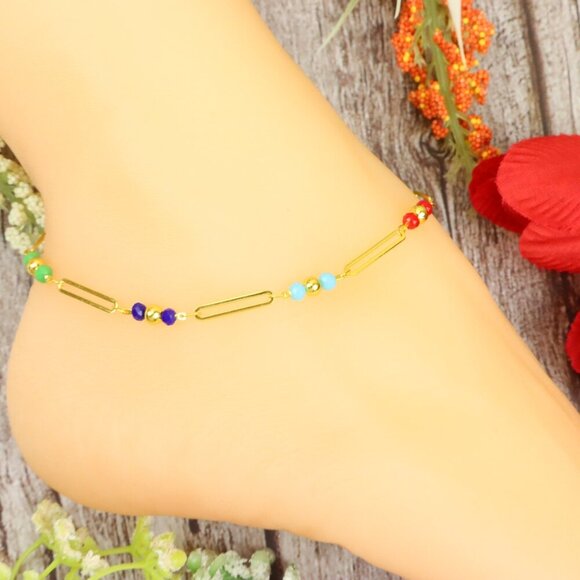 "Dainty Anklet for Women – Elegant Everyday Jewelry & Perfect Gift | MLCRC1055 - Picture 9 of 10